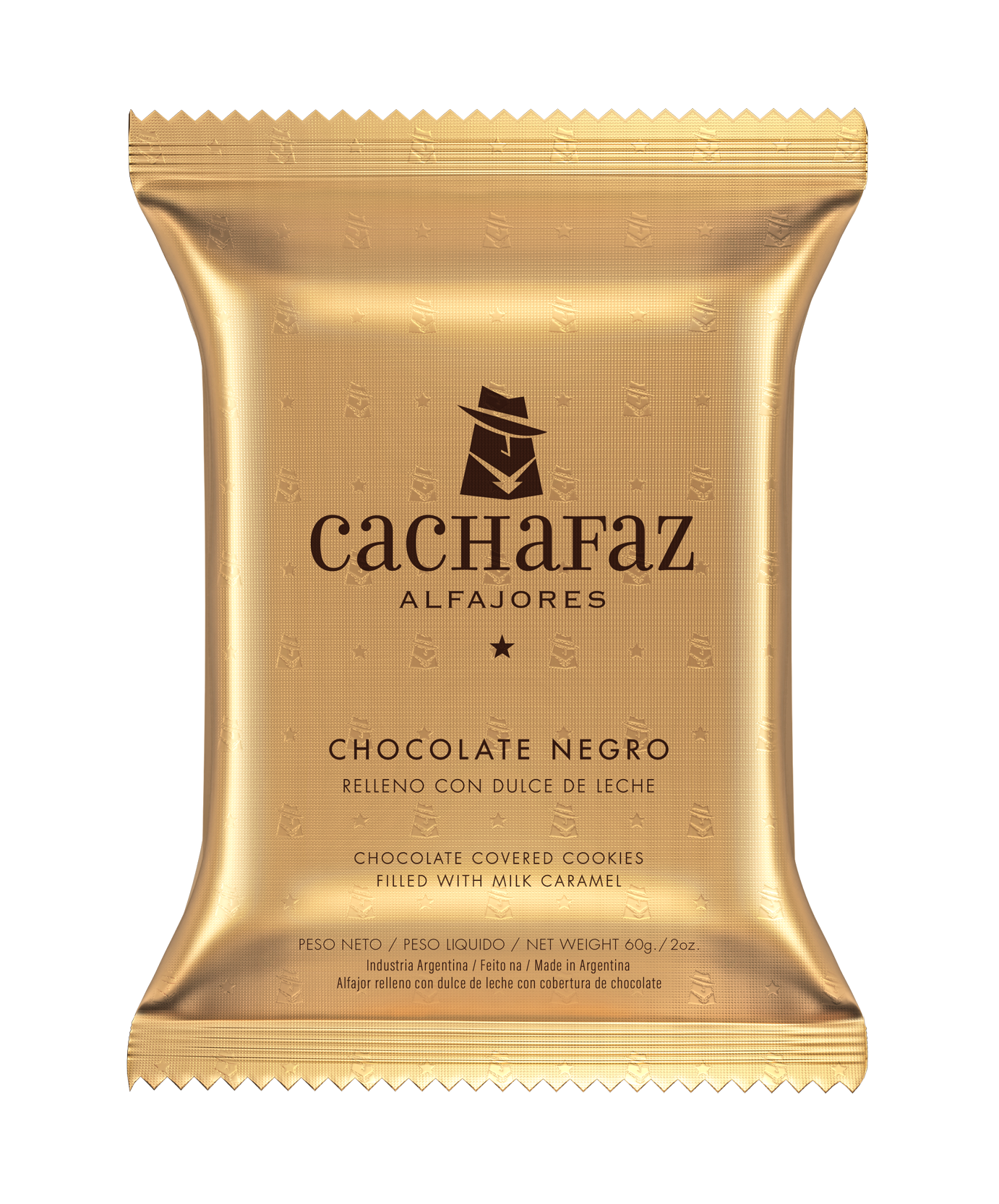 ALFAJOR DE CHOCOLATE NEGRO