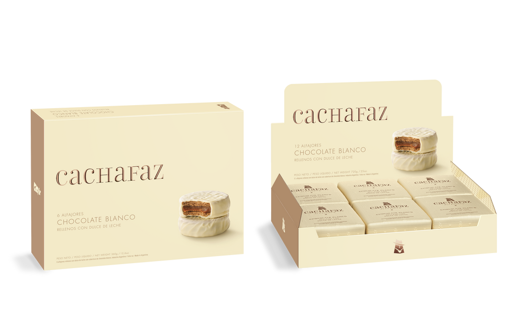 ALFAJOR DE CHOCOLATE BLANCO