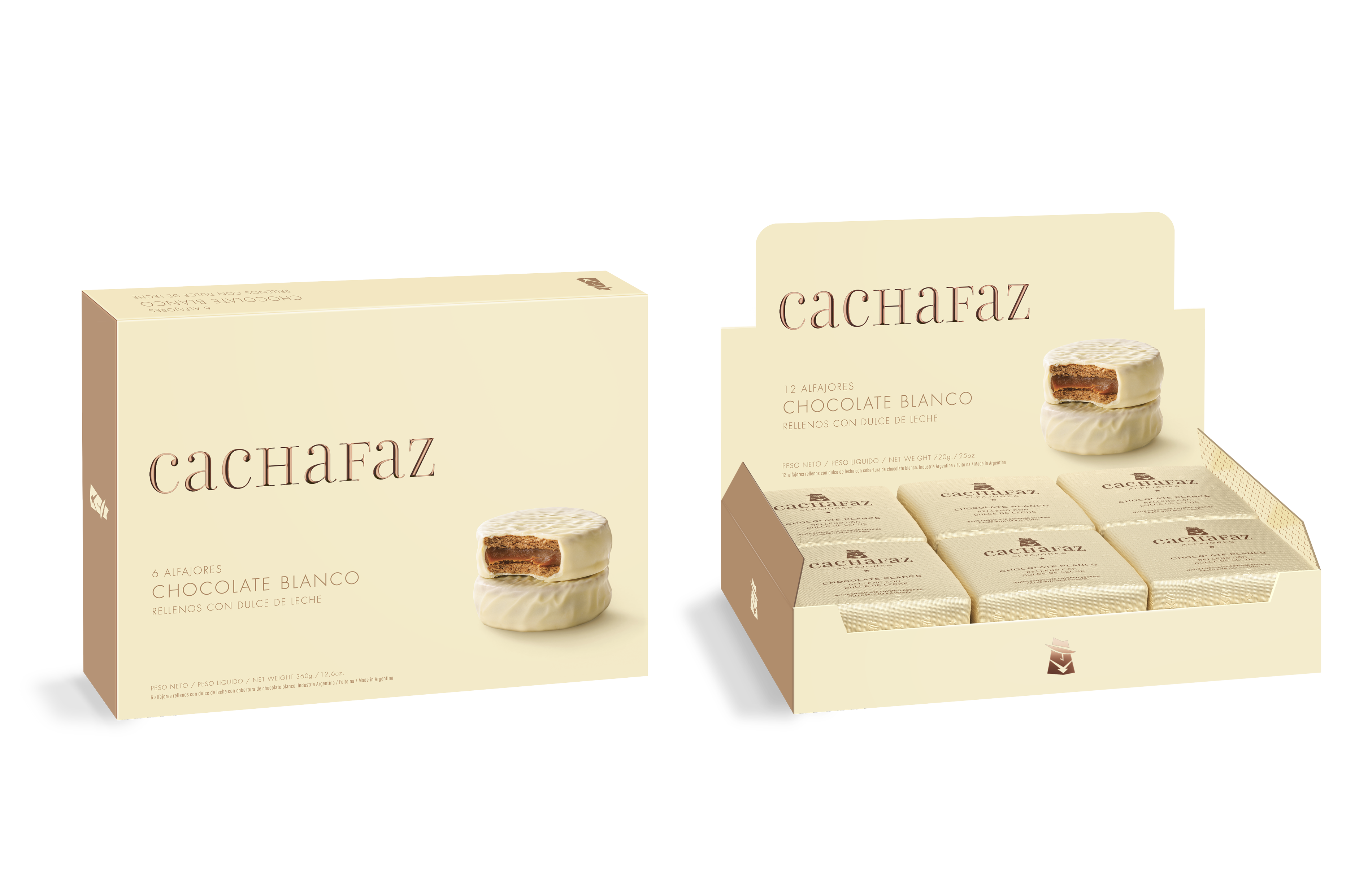 ALFAJOR DE CHOCOLATE BLANCO