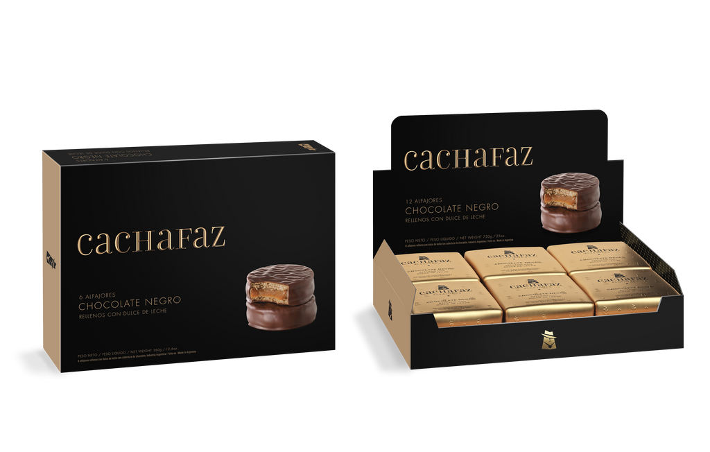 ALFAJOR DE CHOCOLATE NEGRO